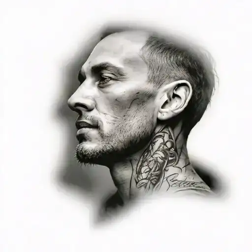 Portrait Tattoo Of Your Sons Face