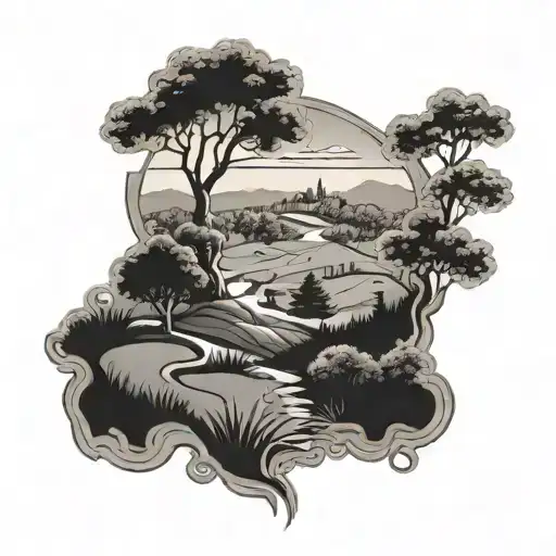 Golf Course Landscape With A Mystical Twist