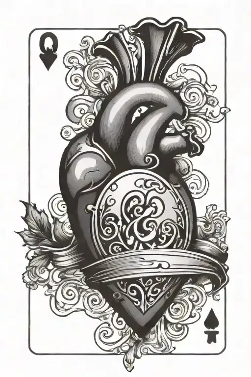 Q And A Heart On A Playing Card