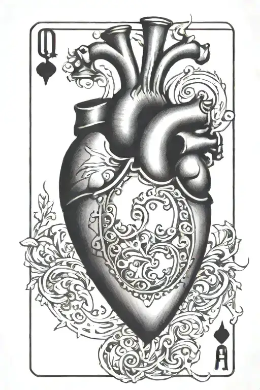 Q And A Heart On A Playing Card