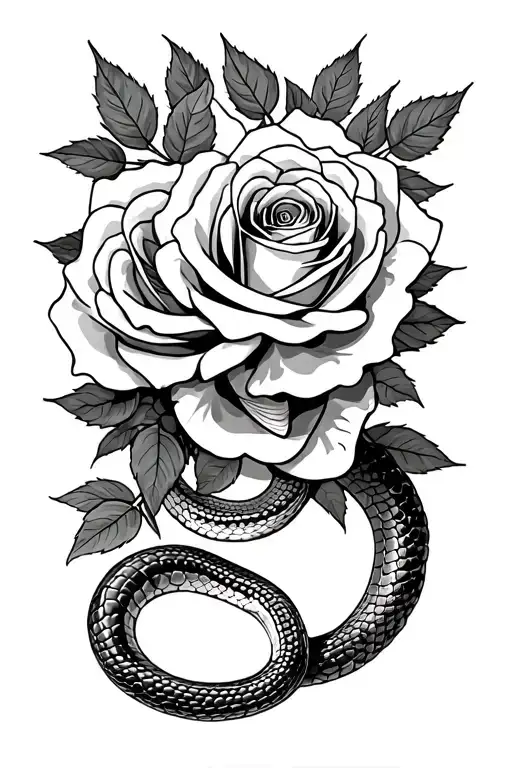 Pit Viper And Roses