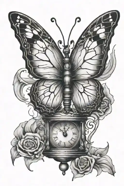Broken Hourglass Butterfly Emerging