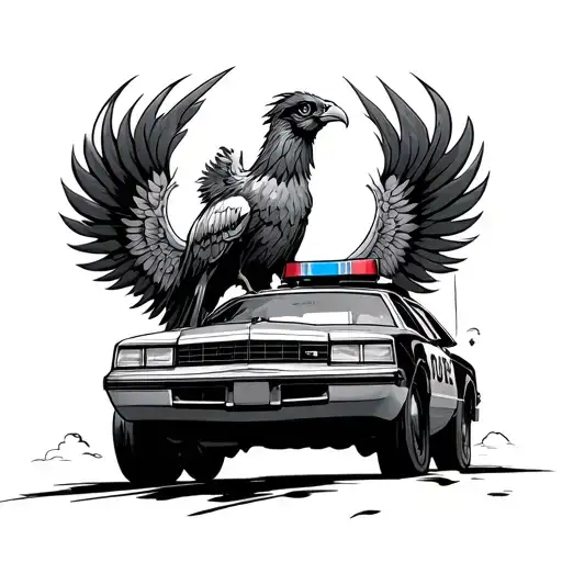 Pheonix Holding Cop Car Driving