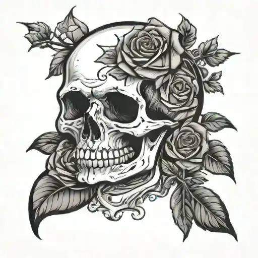Skull And Rose Flash Sheet