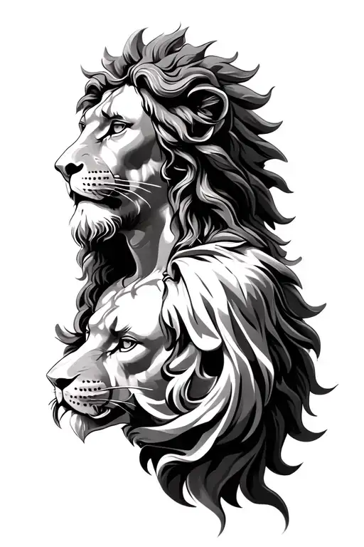 Lion And Jesus Christ