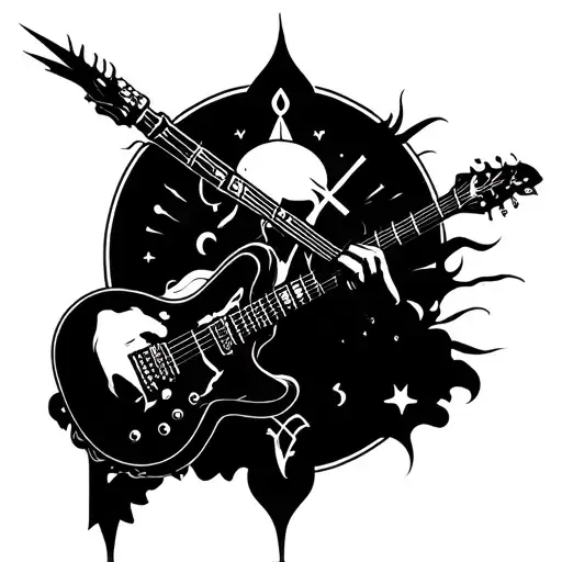 Music And Religion Symbols In One