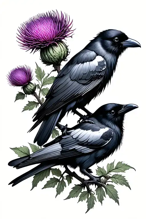 Thistle And Raven