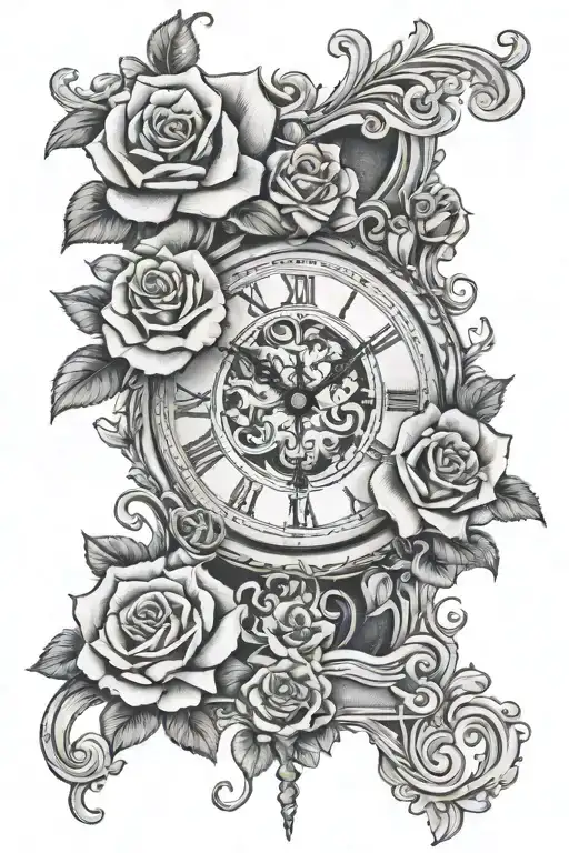 Roses Sand Clock 40 Year Old