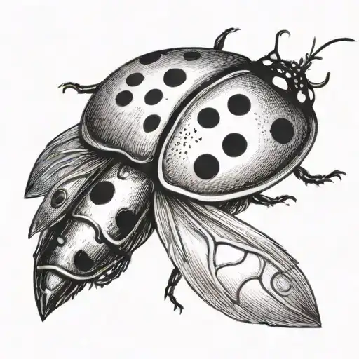 Ladybug Flying