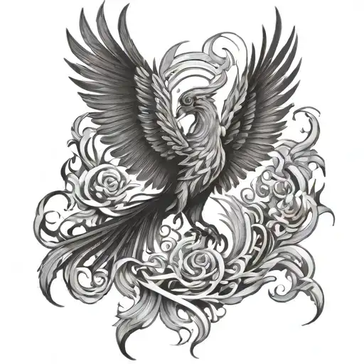 Phoenix Rising From The Ashes