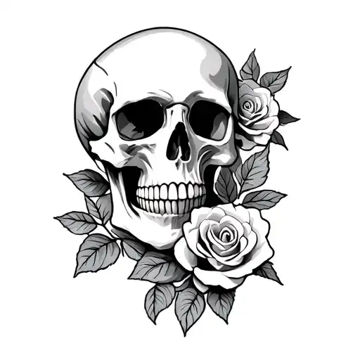 Skull And Roses