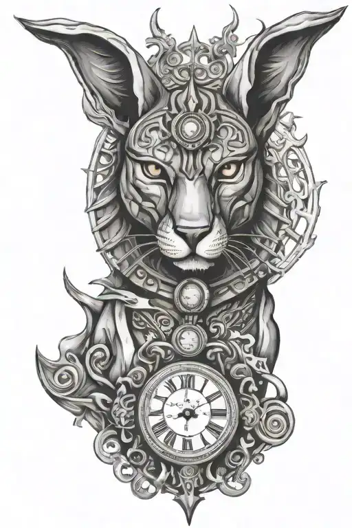 Anubis Smoke Clock Watch