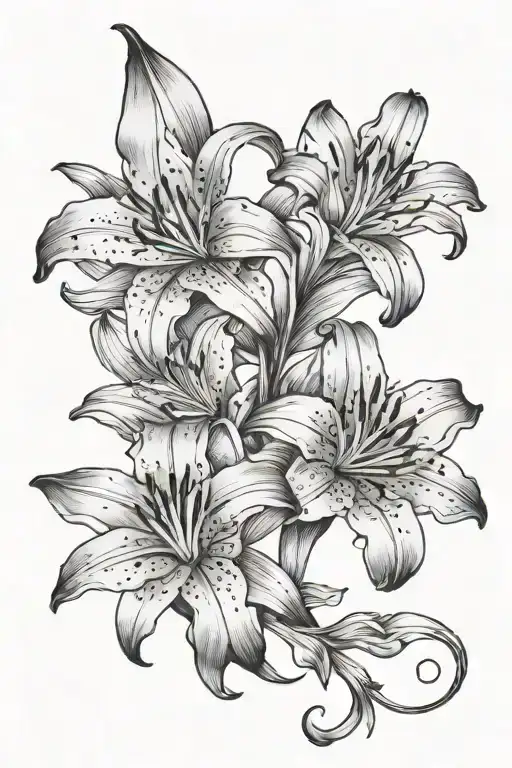 Lily Flowers Wrapped