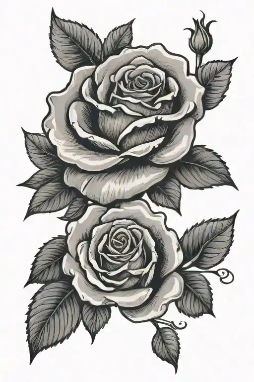 Oliva Rose Script Font With Rose Flower