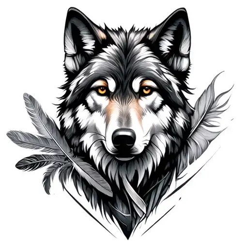 Wolf And Feather