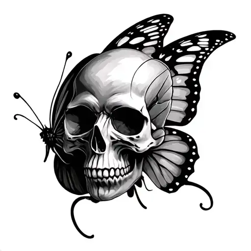Skull Butterfly