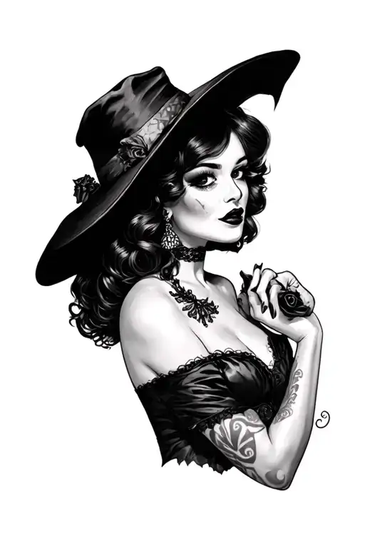 Halloween Pinup Girl