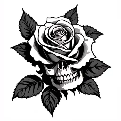 Dead Head With Rose