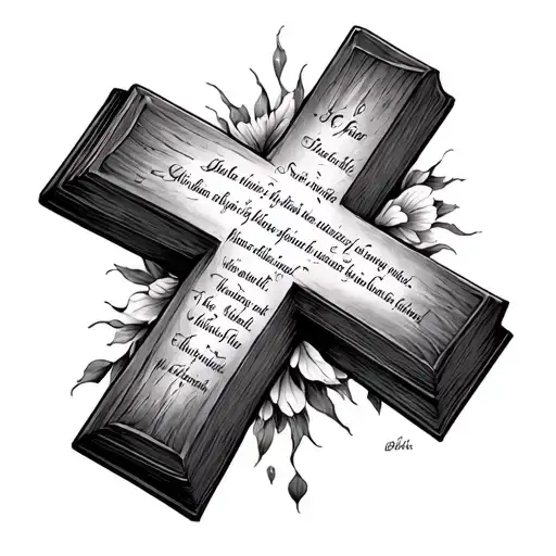 Cross With Bible Verses