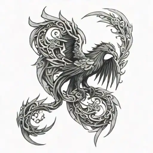 One Creature From Ouroboros And Phoenix