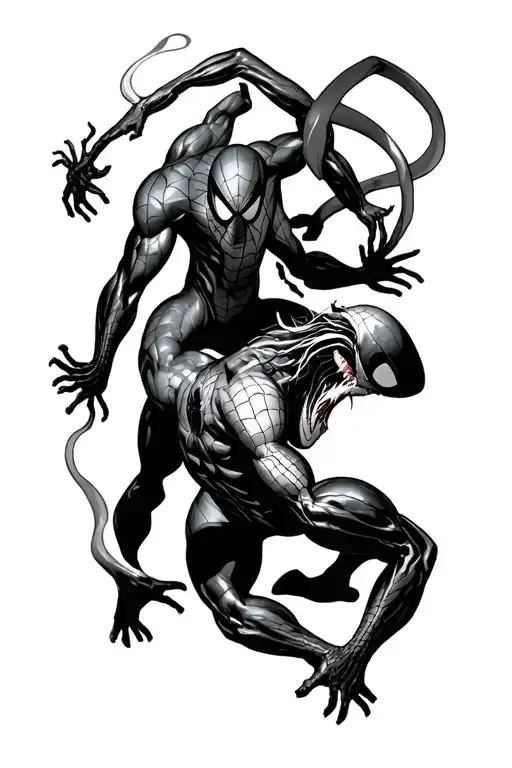 Spiderman & Venom Fight Scene