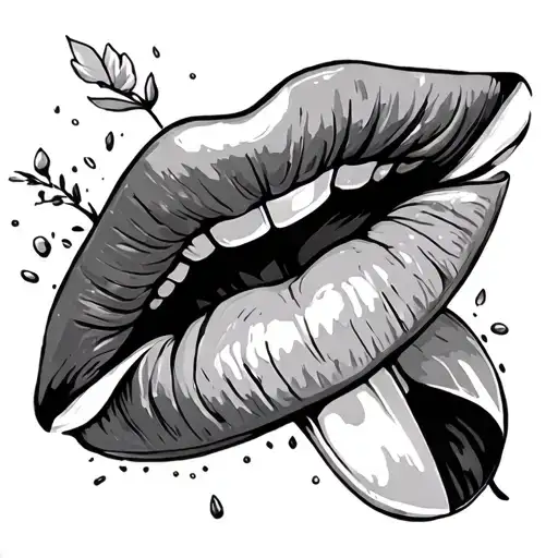 Moore Written In Script With Lipstick