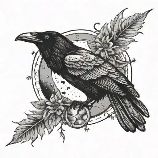 Raven And Moon Phases