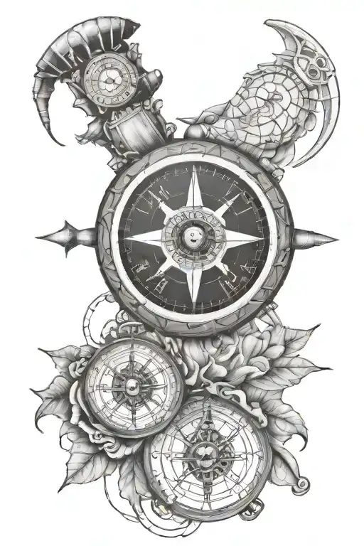 Tortule Compass And Watch