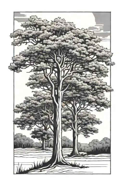 College Lined Paper With Picture Of Two Trees Growing Each Line Of The Paper Is 2 Years