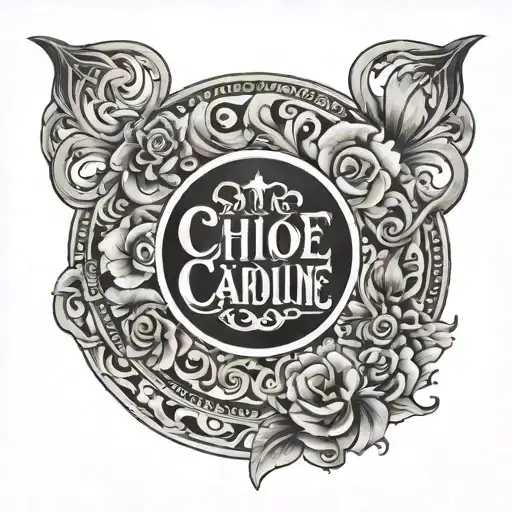 Chloe Jacob Caroline Written In A Circle