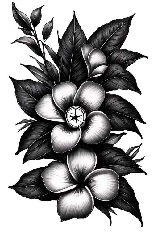 Plumeria Compass Sleeve