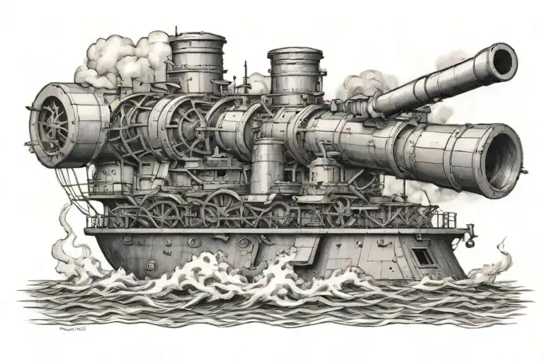 Uss Texas Firing Guns