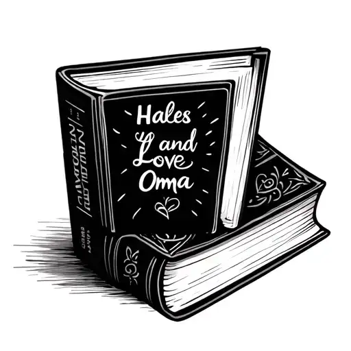 Two Books Next To Each Other With One Saying Hales And The Other Love Oma