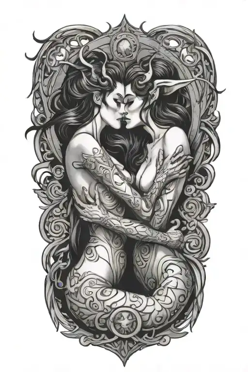 Two Succubi Making Out