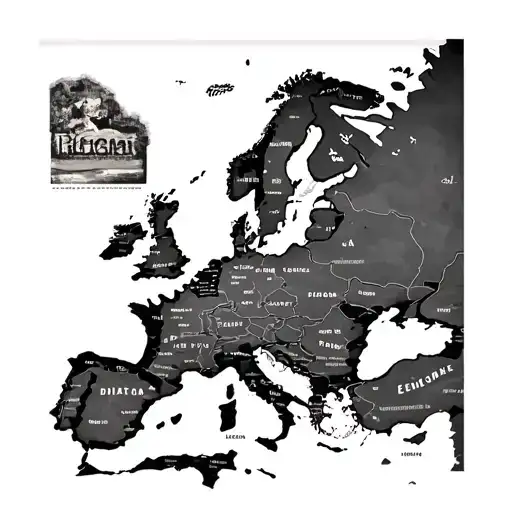Map Europe Travel