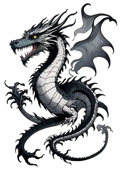 Smoke Dragon Intertwined