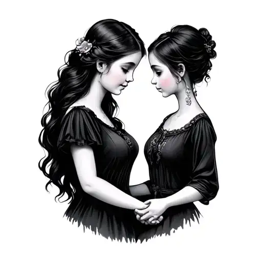 Daughter Holding Hands