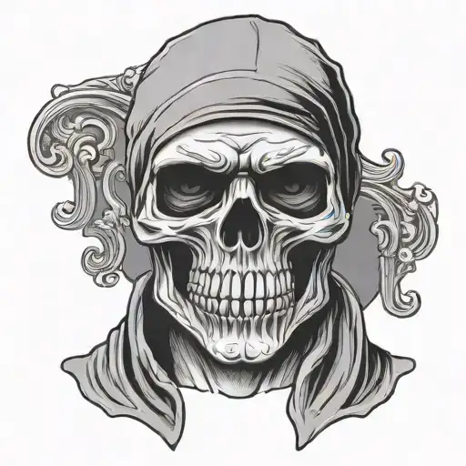 Skull Wearing A Balaclava