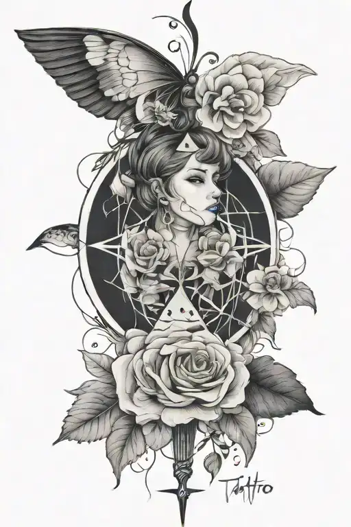 Fine Line Tattoo Featuring Mental Health Struggles