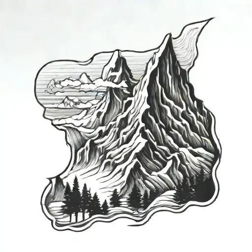 Topographic And Mountain Peak