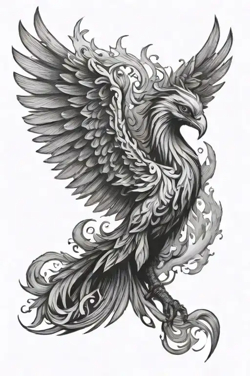 Phoenix Rising From The Ashes