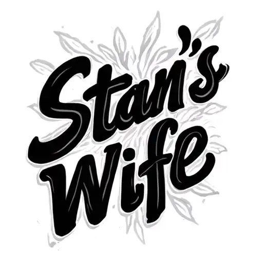 Stan's Wife Words Written