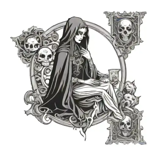 Lady Of Death Tarot Card