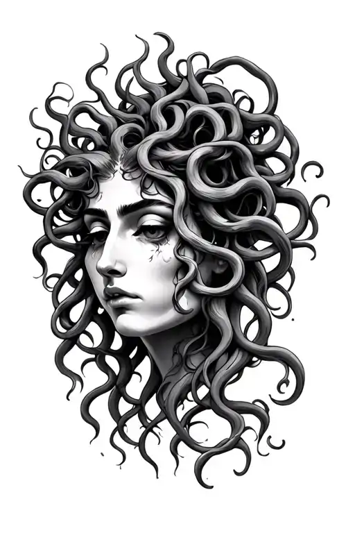 Medusa And Face Happy And Sad Face