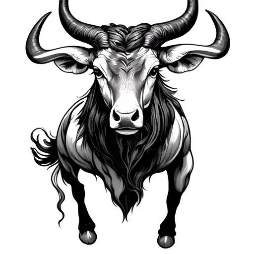 Taurus Zodiac Leg Sleeve Design