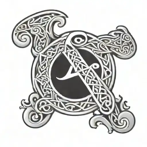 Name Of Victor Mendez With Celtic Letter