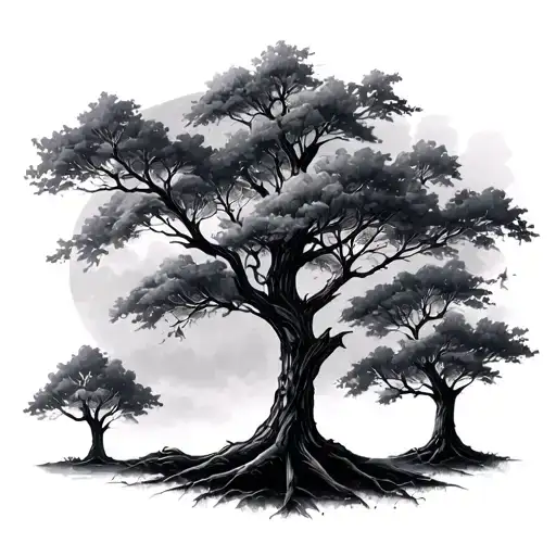 Trees Background Looking