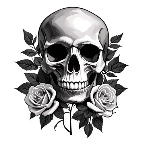 Skull And Roses