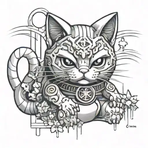 Cyberpunk Maneki Neko