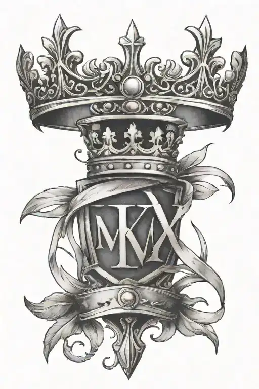 Roman Numerals With Crown Hanging